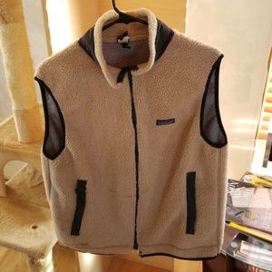 Men's retro Patagonia fleece vest